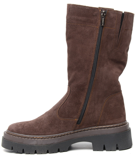 ЖЕНСКИЕ САПОГИ НАТУРАЛЬНАЯ КОЖА(ВЕЛЮР) /НАТУРАЛЬНАЯ  ШЕРСТЬ CORVETTO ИТАЛИЯ