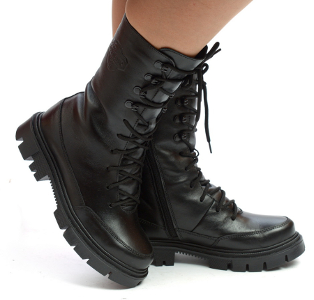 ЖЕНСКИЕ САПОГИ НАТУРАЛЬНАЯ КОЖА /НАТУРАЛЬНАЯ ШЕРСТЬ CORVETTO ИТАЛИЯ