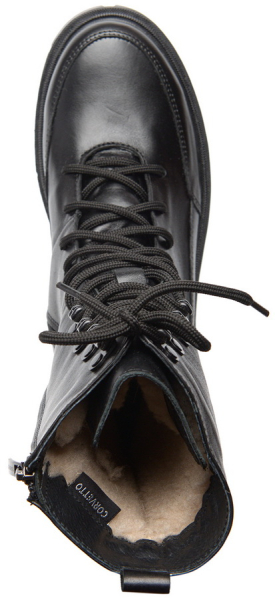 ЖЕНСКИЕ САПОГИ НАТУРАЛЬНАЯ КОЖА /НАТУРАЛЬНАЯ ШЕРСТЬ CORVETTO ИТАЛИЯ