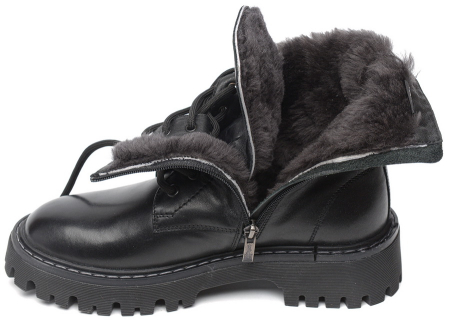 ЖЕНСКИЕ БОТИНКИ НАТУРАЛЬНАЯ КОЖА /НАТУРАЛЬНЫЙ МЕХ CORVETTO ИТАЛИЯ