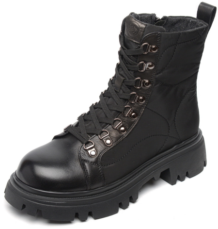 ЖЕНСКИЕ БОТИНКИ НАТУРАЛЬНАЯ КОЖА + ТЕКСТИЛЬ / ВОЙЛОК SALAMANDER