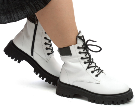 ЖЕНСКИЕ БОТИНКИ НАТУРАЛЬНАЯ КОЖА / НАТУРАЛЬНЫЙ МЕХ CORVETTO ИТАЛИЯ