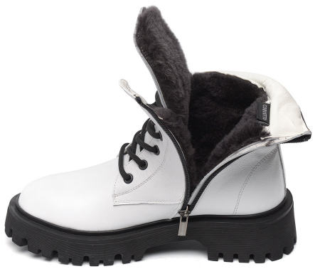 ЖЕНСКИЕ БОТИНКИ НАТУРАЛЬНАЯ КОЖА / НАТУРАЛЬНЫЙ МЕХ CORVETTO ИТАЛИЯ