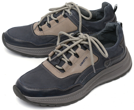 МУЖСКИЕ КРОССОВКИ НАТУРАЛЬНАЯ КОЖА+НУБУК CORVETTO ИТАЛИЯ