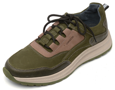 МУЖСКИЕ КРОССОВКИ НАТУРАЛЬНАЯ КОЖА+НУБУК CORVETTO ИТАЛИЯ