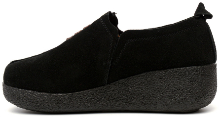 ЖЕНСКИЕ МОКАСИНЫ НА ТАНКЕТКЕ НАТУРАЛЬНАЯ КОЖА (ВЕЛЮР) BINIFOOT ТАЙВАНЬ