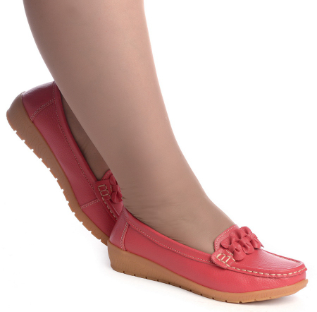 ЖЕНСКИЕ МОКАСИНЫ НАТУРАЛЬНАЯ КОЖА BINIFOOT ТАЙВАНЬ