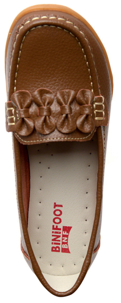 ЖЕНСКИЕ МОКАСИНЫ НАТУРАЛЬНАЯ КОЖА BINIFOOT ТАЙВАНЬ