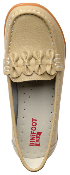 ЖЕНСКИЕ МОКАСИНЫ НАТУРАЛЬНАЯ КОЖА BINIFOOT ТАЙВАНЬ