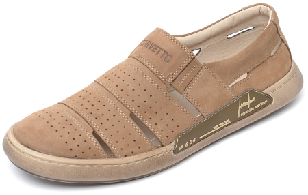 МУЖСКИЕ ЛЕТНИЕ ТУФЛИ НАТУРАЛЬНАЯ КОЖА НУБУК CORVETTO ИТАЛИЯ