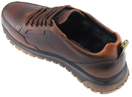 МУЖСКИЕ КРОССОВКИ НАТУРАЛЬНАЯ КОЖА / НАТУРАЛЬНЫЙ МЕХ CORVETTO