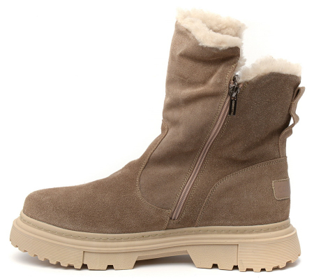 ЖЕНСКИЕ САПОГИ НАТУРАЛЬНАЯ КОЖА(ВЕЛЮР) /НАТУРАЛЬНАЯ  ШЕРСТЬ CORVETTO ИТАЛИЯ