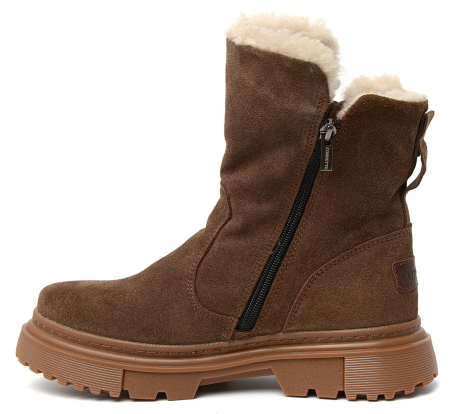 ЖЕНСКИЕ САПОГИ НАТУРАЛЬНАЯ КОЖА(ВЕЛЮР) /НАТУРАЛЬНАЯ  ШЕРСТЬ CORVETTO ИТАЛИЯ