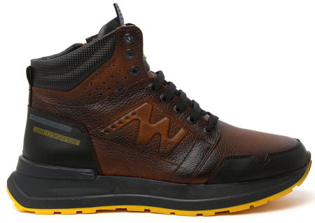 МУЖСКИЕ КРОССОВКИ НАТУРАЛЬНАЯ КОЖА / НАТУРАЛЬНЫЙ МЕХ CORVETTO ИТАЛИЯ