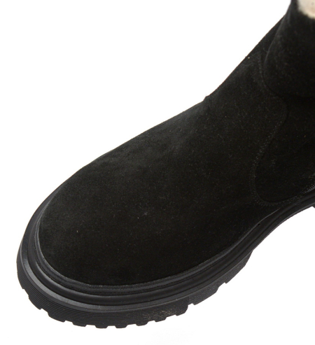 ЖЕНСКИЕ САПОГИ НАТУРАЛЬНАЯ КОЖА(ВЕЛЮР) /НАТУРАЛЬНАЯ  ШЕРСТЬ CORVETTO ИТАЛИЯ