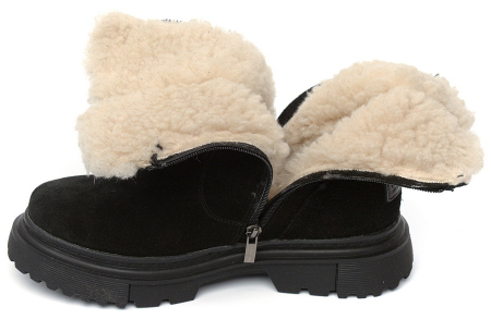 ЖЕНСКИЕ САПОГИ НАТУРАЛЬНАЯ КОЖА(ВЕЛЮР) /НАТУРАЛЬНАЯ  ШЕРСТЬ CORVETTO ИТАЛИЯ