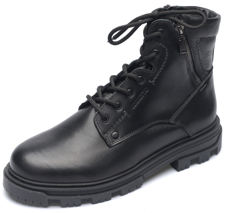 МУЖСКИЕ БОТИНКИ НАТУРАЛЬНАЯ КОЖА / НАТУРАЛЬНЫЙ МЕХ CORVETTO