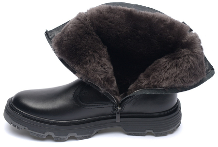 МУЖСКИЕ САПОГИ НАТУРАЛЬНАЯ КОЖА / НАТУРАЛЬНЫЙ МЕХ CORVETTO