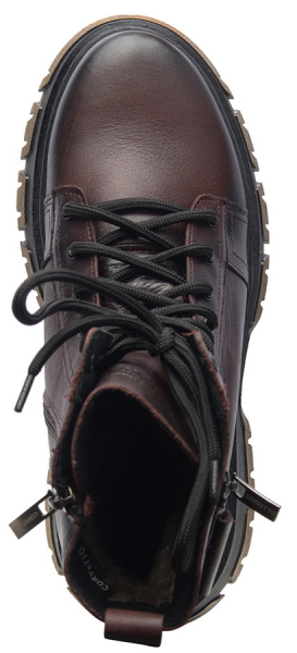 ЖЕНСКИЕ БОТИНКИ НАТУРАЛЬНАЯ КОЖА / НАТУРАЛЬНЫЙ МЕХ CORVETTO ИТАЛИЯ