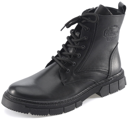 МУЖСКИЕ БОТИНКИ НАТУРАЛЬНАЯ КОЖА / НАТУРАЛЬНЫЙ МЕХ CORVETTO