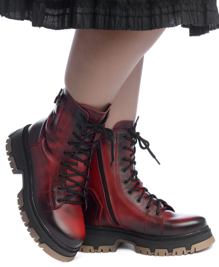 ЖЕНСКИЕ БОТИНКИ НАТУРАЛЬНАЯ КОЖА / НАТУРАЛЬНЫЙ МЕХ CORVETTO ИТАЛИЯ