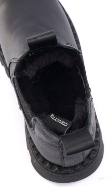 ЖЕНСКИЕ БОТИНКИ НАТУРАЛЬНАЯ КОЖА / НАТУРАЛЬНЫЙ МЕХ CORVETTO ИТАЛИЯ