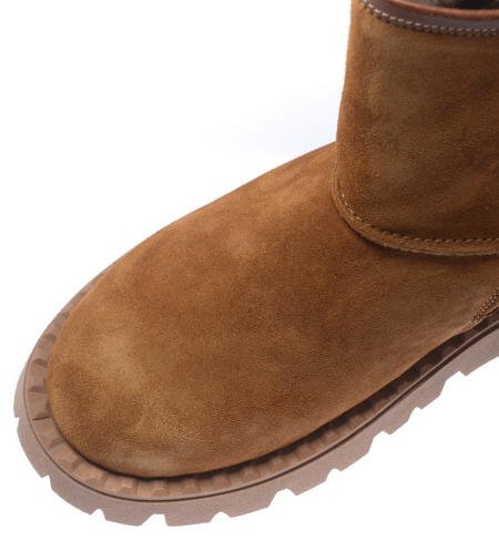 ЖЕНСКИЕ УГГИ НАТУРАЛЬНАЯ КОЖА / НАТУРАЛЬНЫЙ МЕХ CORVETTO ИТАЛИЯ