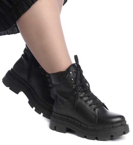 ЖЕНСКИЕ БОТИНКИ НАТУРАЛЬНАЯ КОЖА / НАТУРАЛЬНЫЙ МЕХ CORVETTO ИТАЛИЯ