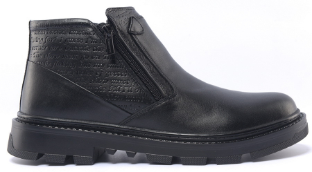 МУЖСКИЕ БОТИНКИ НАТУРАЛЬНАЯ КОЖА / НАТУРАЛЬНЫЙ МЕХ CORVETTO