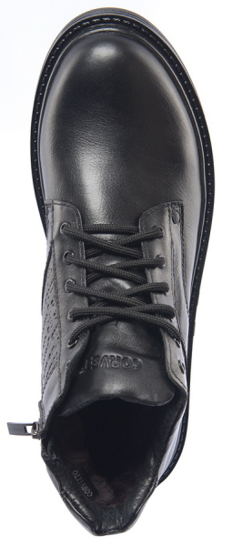 МУЖСКИЕ БОТИНКИ НАТУРАЛЬНАЯ КОЖА / НАТУРАЛЬНЫЙ МЕХ CORVETTO