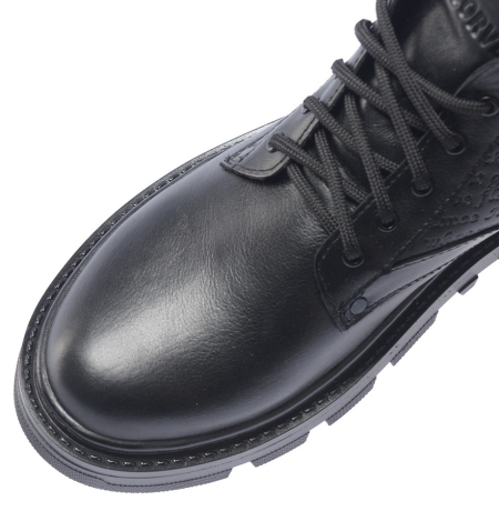 МУЖСКИЕ БОТИНКИ НАТУРАЛЬНАЯ КОЖА / НАТУРАЛЬНЫЙ МЕХ CORVETTO