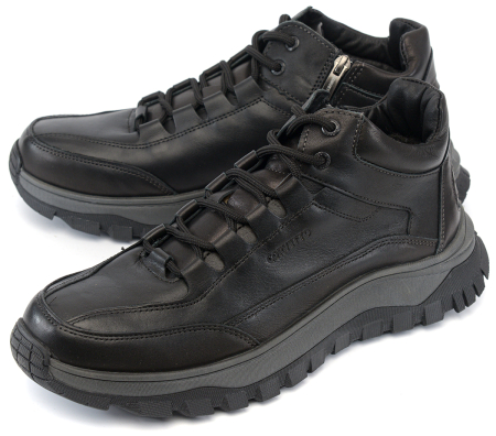 МУЖСКИЕ БОТИНКИ ПОЛУСПОРТ НАТУРАЛЬНАЯ КОЖА / ШЕРСТЬ CORVETTO