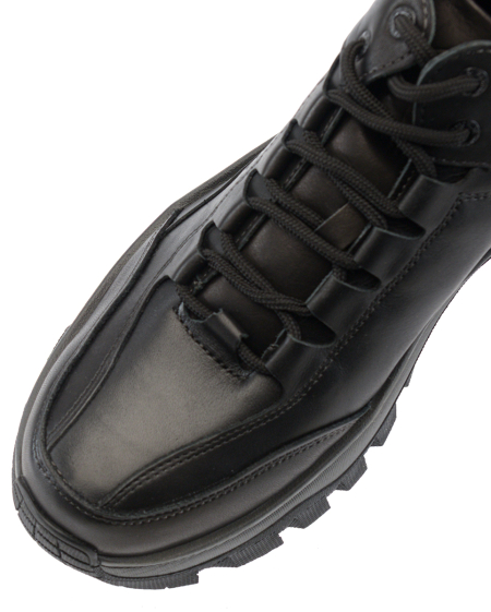 МУЖСКИЕ БОТИНКИ ПОЛУСПОРТ НАТУРАЛЬНАЯ КОЖА / ШЕРСТЬ CORVETTO