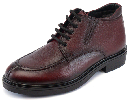 МУЖСКИЕ БОТИНКИ НАТУРАЛЬНАЯ КОЖА / НАТУРАЛЬНЫЙ МЕХ CORVETTO