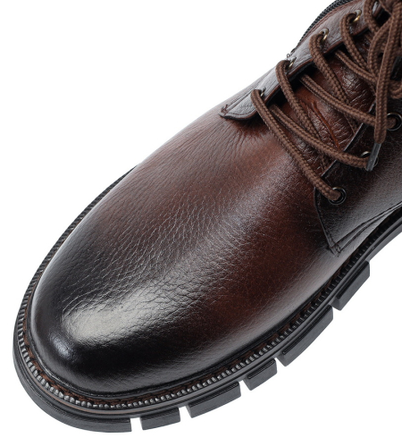 МУЖСКИЕ БОТИНКИ НАТУРАЛЬНАЯ КОЖА / НАТУРАЛЬНЫЙ МЕХ CORVETTO