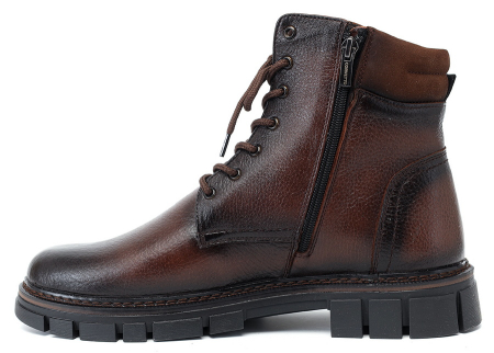 МУЖСКИЕ БОТИНКИ НАТУРАЛЬНАЯ КОЖА / НАТУРАЛЬНЫЙ МЕХ CORVETTO