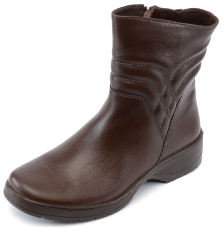 ЖЕНСКИЕ ПОЛУСАПОГИ НАТУРАЛЬНАЯ КОЖА / БАЙКА РОСВЕСТ РОССИЯ