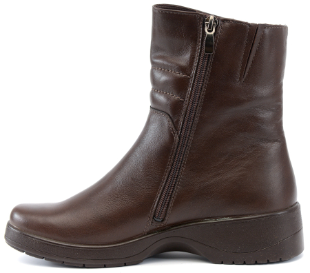 ЖЕНСКИЕ ПОЛУСАПОГИ НАТУРАЛЬНАЯ КОЖА / БАЙКА РОСВЕСТ РОССИЯ