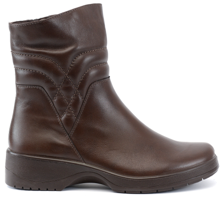 ЖЕНСКИЕ ПОЛУСАПОГИ НАТУРАЛЬНАЯ КОЖА / БАЙКА РОСВЕСТ РОССИЯ