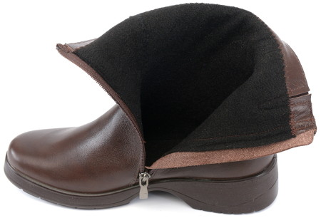 ЖЕНСКИЕ ПОЛУСАПОГИ НАТУРАЛЬНАЯ КОЖА / БАЙКА РОСВЕСТ РОССИЯ