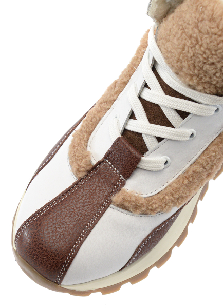 ЖЕНСКИЕ БОТИНКИ НАТУРАЛЬНАЯ КОЖА / НАТУРАЛЬНАЯ ШЕРСТЬ CORVETTO ИТАЛИЯ