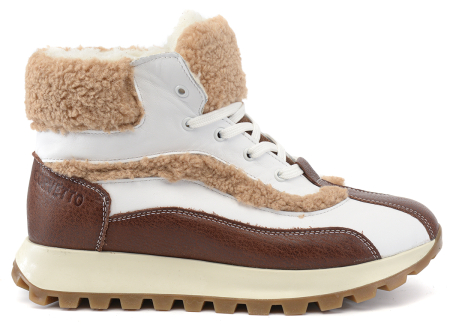 ЖЕНСКИЕ БОТИНКИ НАТУРАЛЬНАЯ КОЖА / НАТУРАЛЬНАЯ ШЕРСТЬ CORVETTO ИТАЛИЯ