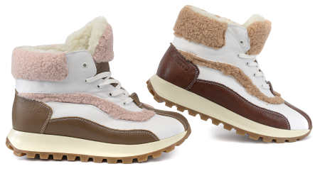 ЖЕНСКИЕ БОТИНКИ НАТУРАЛЬНАЯ КОЖА / НАТУРАЛЬНАЯ ШЕРСТЬ CORVETTO ИТАЛИЯ