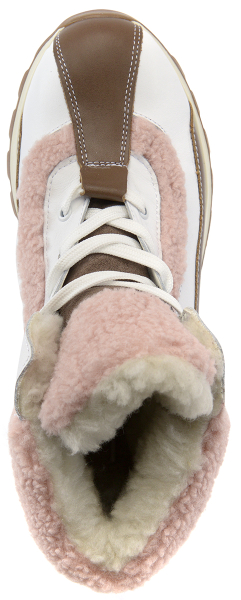 ЖЕНСКИЕ БОТИНКИ НАТУРАЛЬНАЯ КОЖА / НАТУРАЛЬНАЯ ШЕРСТЬ CORVETTO ИТАЛИЯ