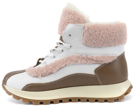 ЖЕНСКИЕ БОТИНКИ НАТУРАЛЬНАЯ КОЖА / НАТУРАЛЬНАЯ ШЕРСТЬ CORVETTO ИТАЛИЯ