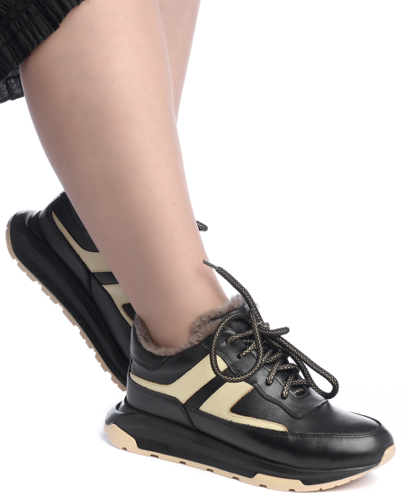 ЖЕНСКИЕ БОТИНКИ НАТУРАЛЬНАЯ КОЖА / НАТУРАЛЬНЫЙ МЕХ CORVETTO ИТАЛИЯ