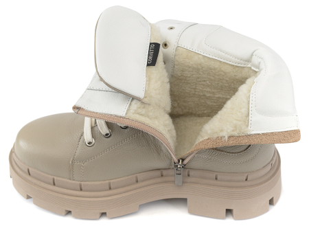 ЖЕНСКИЕ БОТИНКИ НАТУРАЛЬНАЯ КОЖА / НАТУРАЛЬНЫЙ МЕХ CORVETTO ИТАЛИЯ