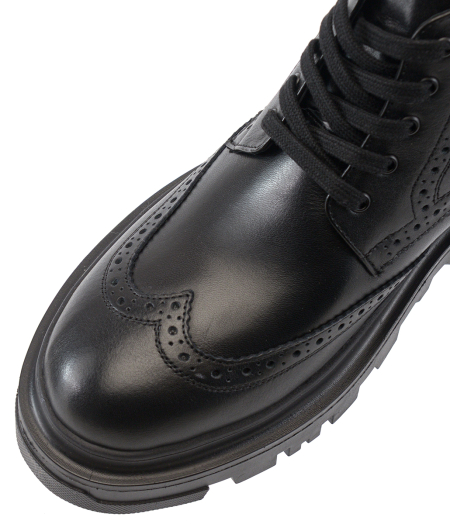 МУЖСКИЕ БОТИНКИ НАТУРАЛЬНАЯ КОЖА / ШЕРСТЬ CORVETTO