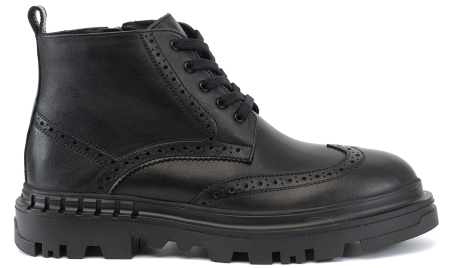 МУЖСКИЕ БОТИНКИ НАТУРАЛЬНАЯ КОЖА / ШЕРСТЬ CORVETTO