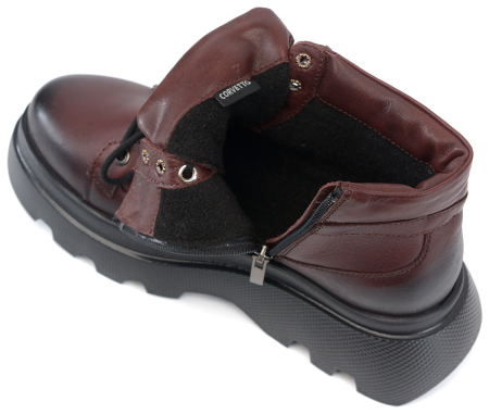 ЖЕНСКИЕ БОТИНКИ НАТУРАЛЬНАЯ КОЖА / БАЙКА CORVETTO ИТАЛИЯ